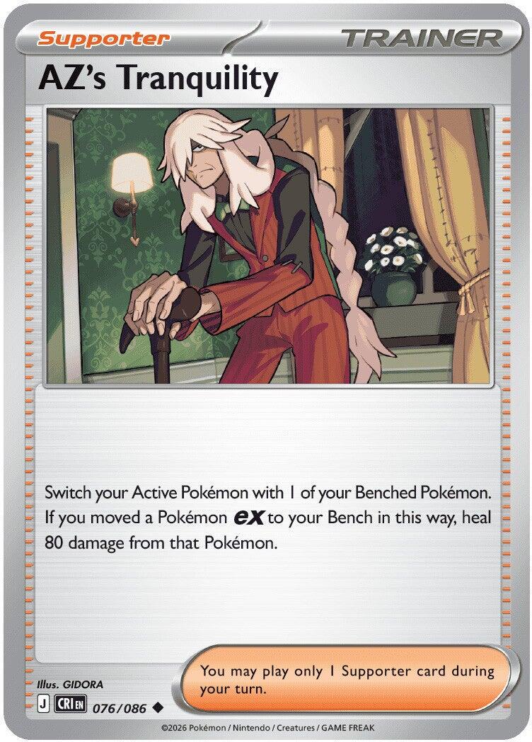 Chaos Rising AZ's Tranquility Pokémon card